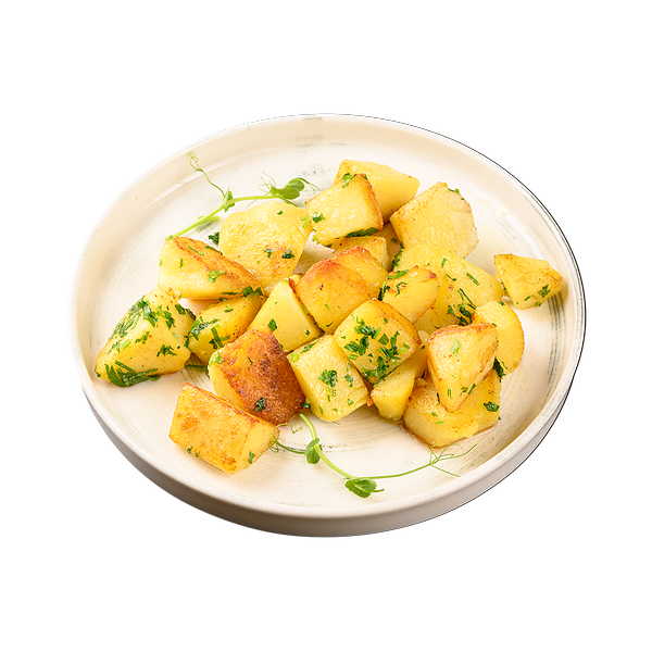 Печени билкови картофи